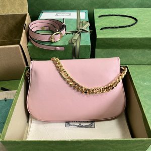 Gucci Blondie Replica Bags Womens Pink Lock Gold Size 28x16x4cm (1)