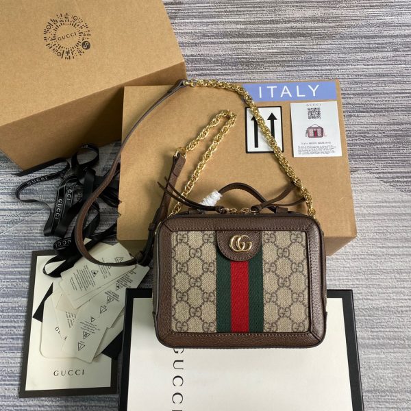 Gucci Case Ophidia Replica Bags Lock Gold Size 18 (2)