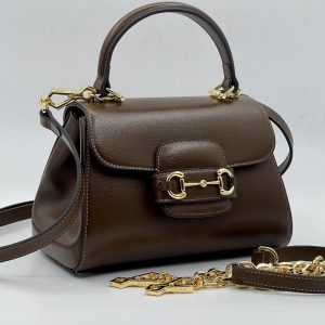 Gucci Horsebit 1955 Mini Replica Bags Brown Size 10 (2)