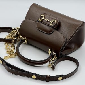 Gucci Horsebit 1955 Mini Replica Bags Brown Size 10 (2)
