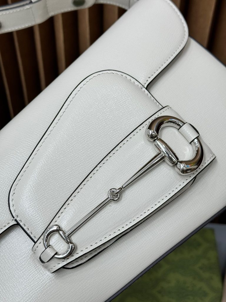 Gucci Horsebit 1955 White Womes Replica Bags Size 26cm (2)