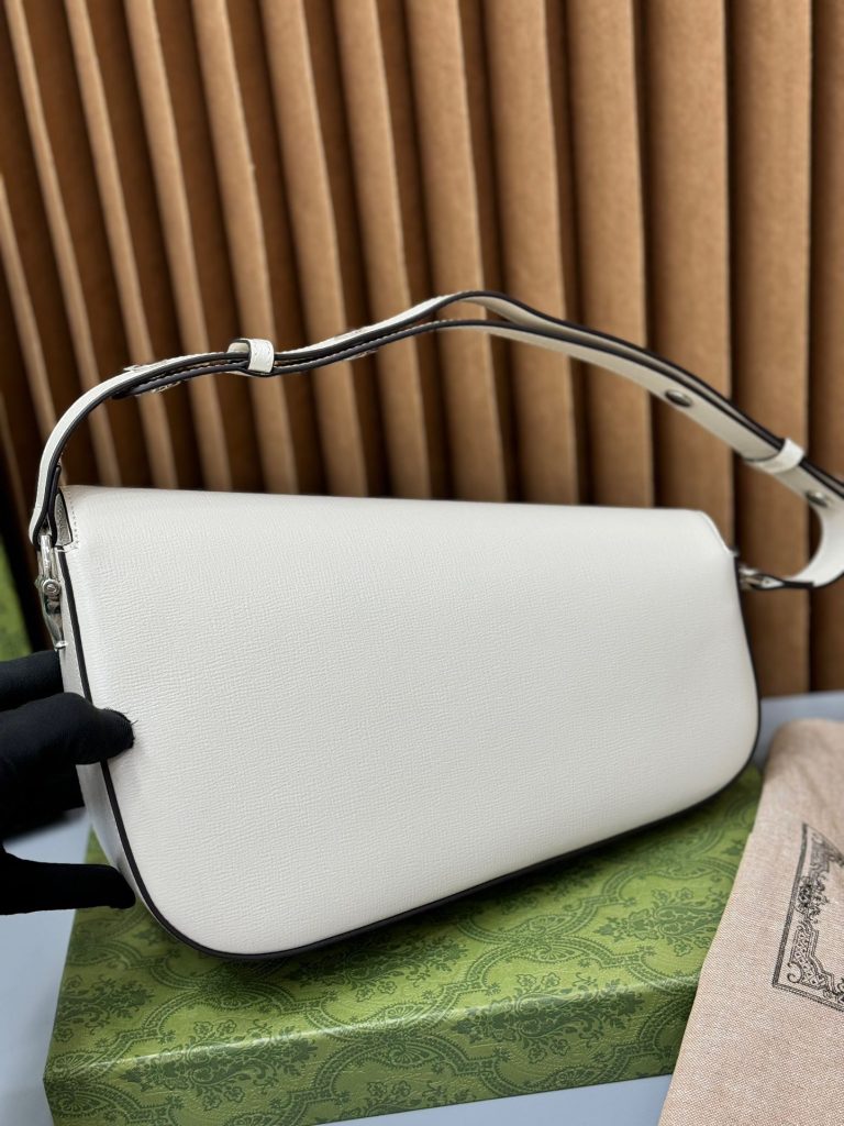 Gucci Horsebit 1955 White Womes Replica Bags Size 26cm (2)