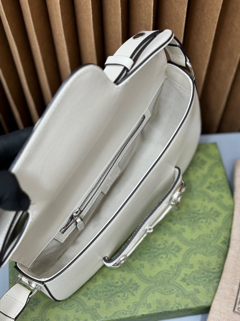 Gucci Horsebit 1955 White Womes Replica Bags Size 26cm (2)