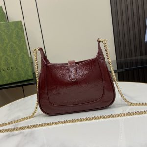 Gucci Jackie Notte Mini Womens Replica Bags Plum Red Size 19.5x18x3 (1)