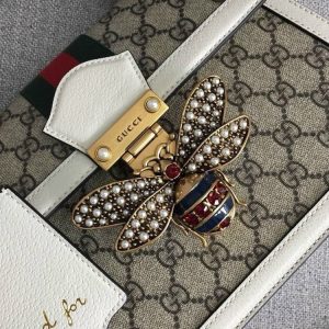Gucci Queen Margaret Top GG Coated Canvas Small Replica Bags Size 25cm (2)