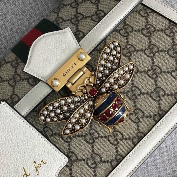 Gucci Queen Margaret Top GG Coated Canvas Small Replica Bags Size 25cm (2)