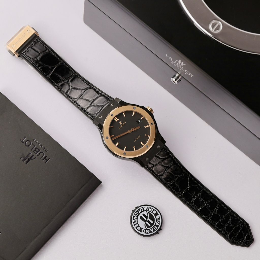 Hublot Best Replica Watch Classic Fusion Ceramic Demi King Gold 42mm (2)