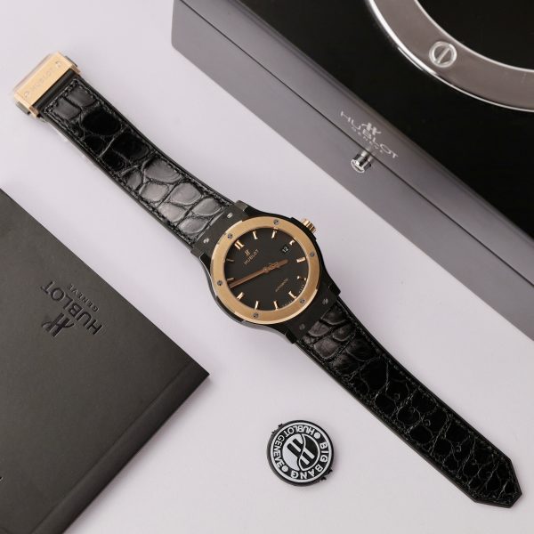 Hublot Best Replica Watch Classic Fusion Ceramic Demi King Gold 42mm (2)