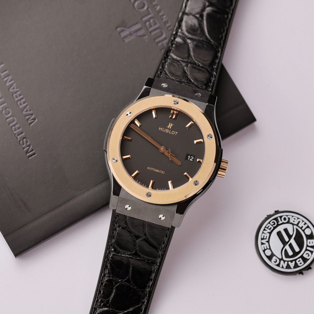 Hublot Best Replica Watch Classic Fusion Ceramic Demi King Gold 42mm (2)