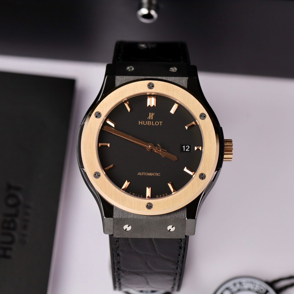 Hublot Best Replica Watch Classic Fusion Ceramic Demi King Gold 42mm (2)