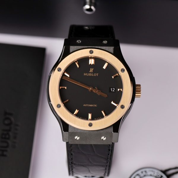 Hublot Best Replica Watch Classic Fusion Ceramic Demi King Gold 42mm (2)