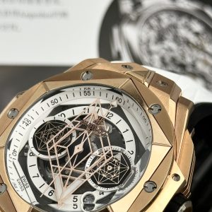 Hublot Big Bang Sang Bleu II King Gold White Replica BB Factory 45mm (2)