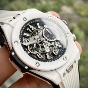 Hublot Big Bang Unico White Ceramic Replica Watch BBF Factory (11)
