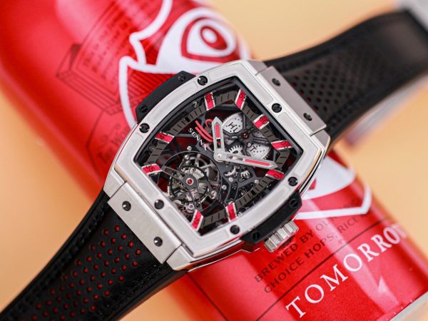 Hublot Masterpiece MP-06 Senna Tourbillon Replica Watch JB Factory 45mm (3)