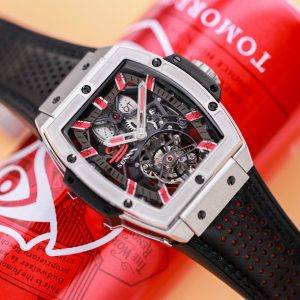 Hublot Masterpiece MP-06 Senna Tourbillon Replica Watch JB Factory 45mm (3)