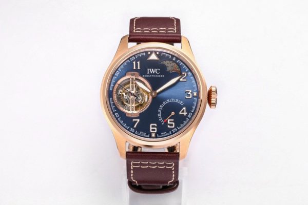 IWC Portugieser Tourbillon Best Replica Watch Blue Dial BBR 44mm (2)