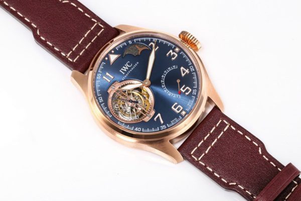 IWC Portugieser Tourbillon Best Replica Watch Blue Dial BBR 44mm (2)