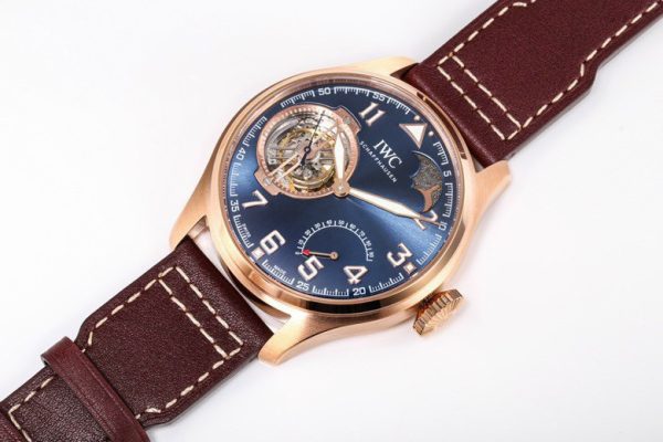 IWC Portugieser Tourbillon Best Replica Watch Blue Dial BBR 44mm (2)