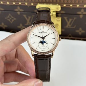 Jaeger-LeCoultre Master Ultra-Thin Moon Bezel Diamonds Best Replica (1)