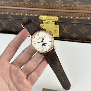 Jaeger-LeCoultre Master Ultra-Thin Moon Bezel Diamonds Best Replica (1)