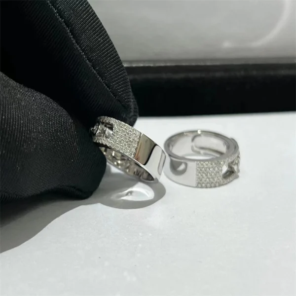 Messika Move Classic Pave Mens Rings Custom Diamond 18K White Gold (2)