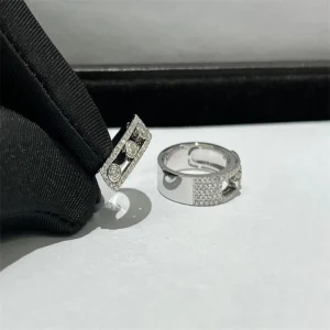 Messika Move Classic Pave Mens Rings Custom Diamond 18K White Gold (2)