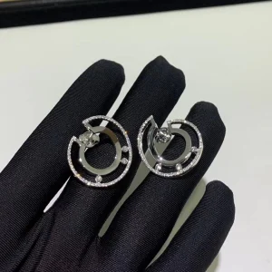 Messika Move Romane Hoop Earrings White Gold 18K Diamond (2)