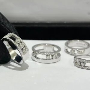 Messika Women Rings Custom 18K White Gold Diamond (2)