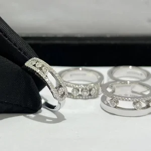 Messika Women Rings Custom 18K White Gold Diamond (2)