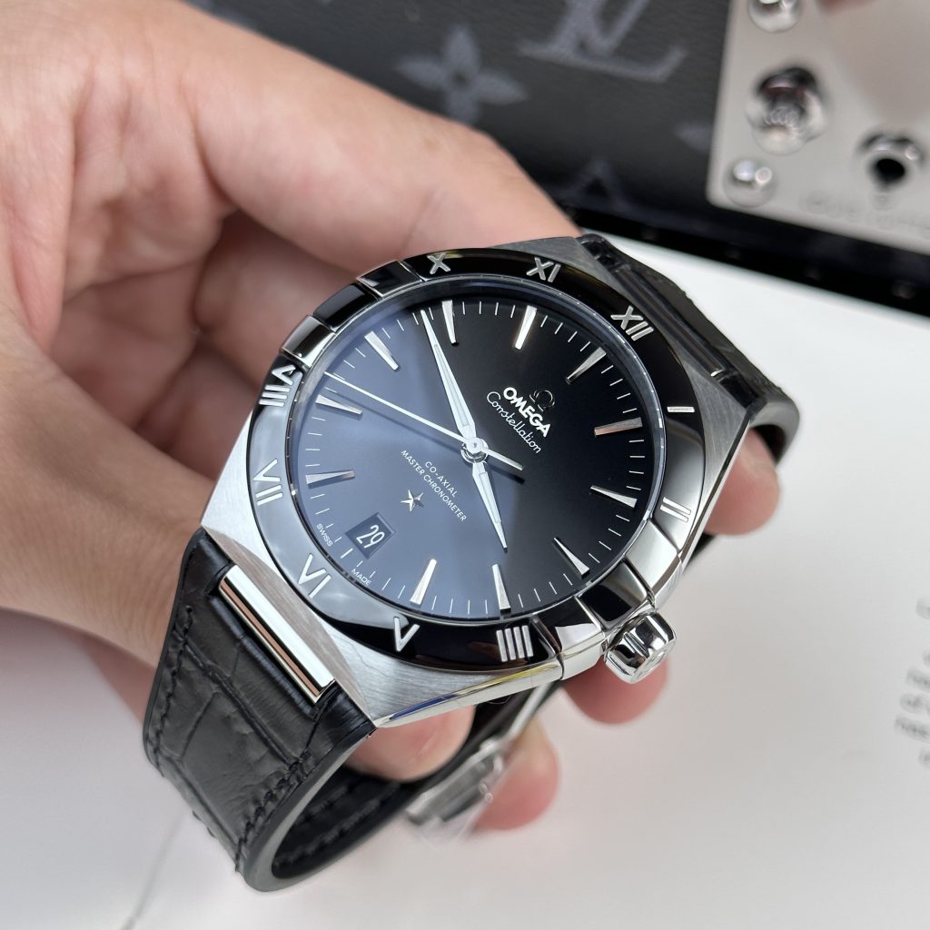 Omega Constellation Replica Watch Black Color VS Factory 41mm (7)