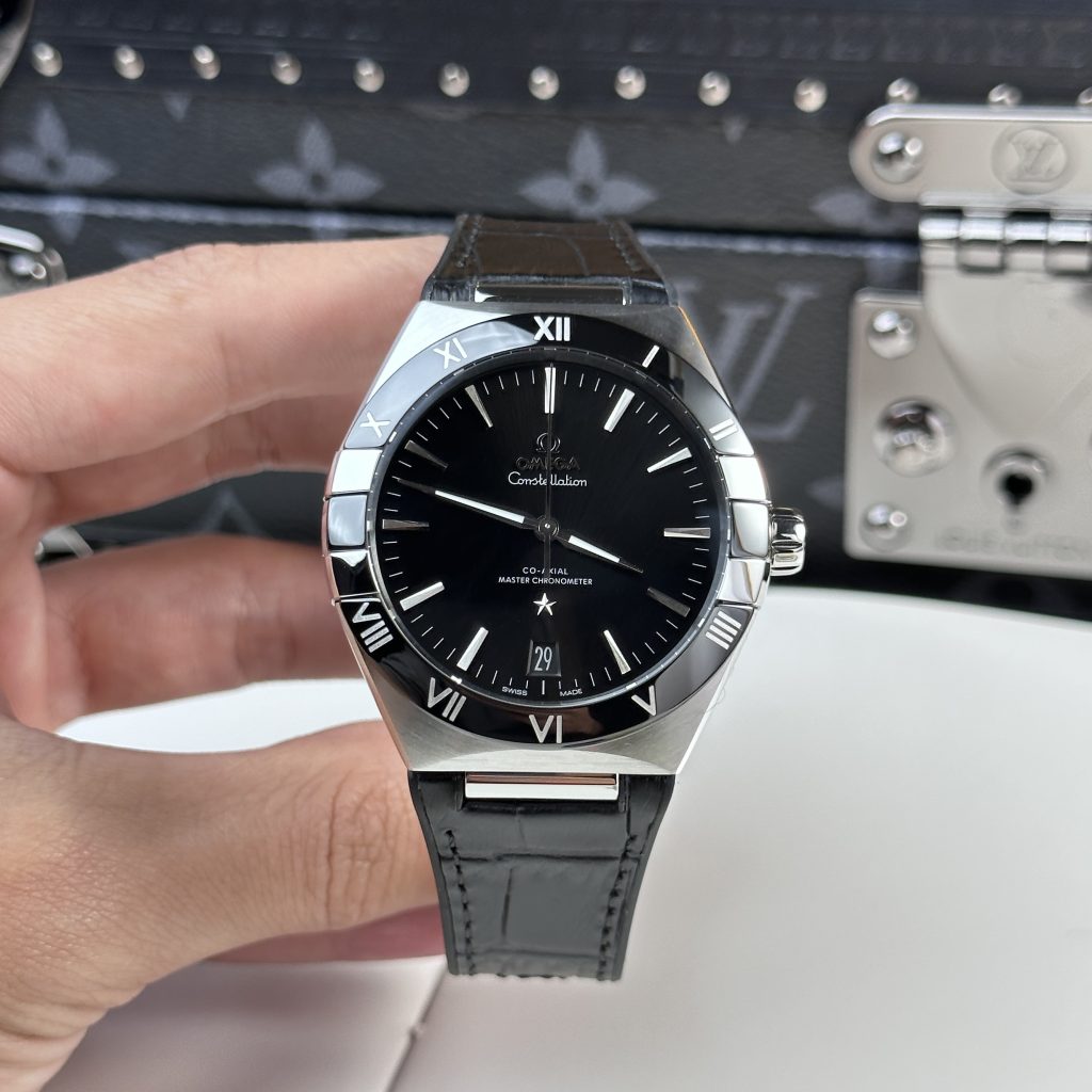 Omega Constellation Replica Watch Black Color VS Factory 41mm (7)
