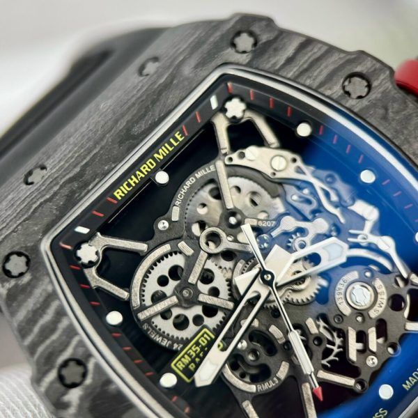 Richard Mille RM35-01 Carbon Best Replica Watch BBR Factory 44mm (3)