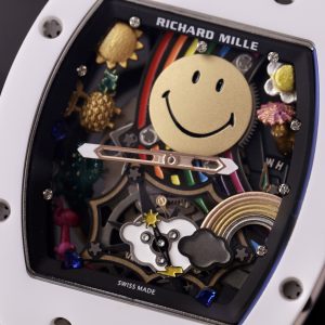 Richard Miller RM88 Smiley Replica Watches Black Color 42mm (8)