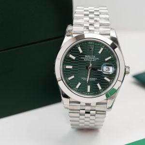 Rolex DateJust 126200 Green Motif Dial Best Replica Clean Factory 36mm (1)