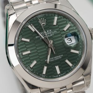 Rolex DateJust 126200 Green Motif Dial Best Replica Clean Factory 36mm (2)