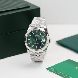 Rolex DateJust 126200 Green Motif Dial Best Replica Clean Factory 36mm (3)