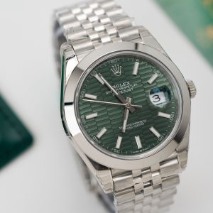 Rolex DateJust 126200 Green Motif Dial Best Replica Clean Factory 36mm (4)