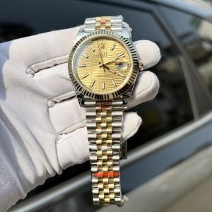 Rolex DateJust Gold Wrapped Yellow Fluted Dial GM Factory 41mm (6)