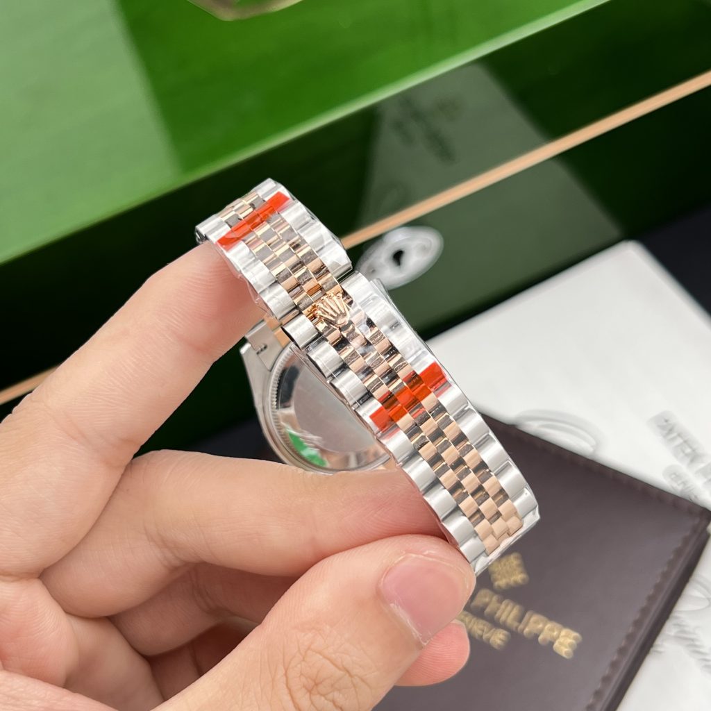 Rolex DateJust Mother Of Pearl Dial Demi Rose Gold Women's 31mm (1)