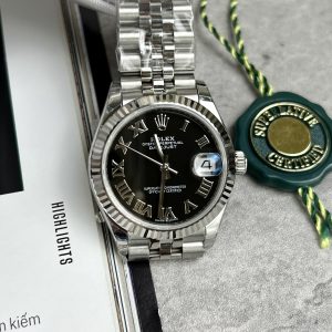 Rolex DateJust Replica Watch Black Dial EW Factory 31mm (1)