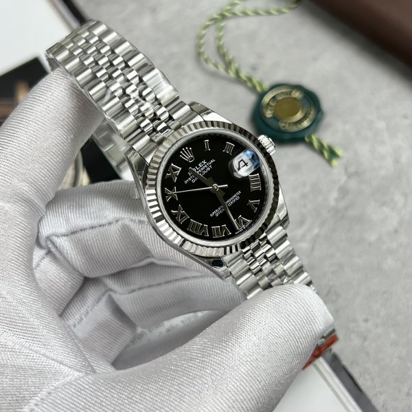 Rolex DateJust Replica Watch Black Dial EW Factory 31mm (1)