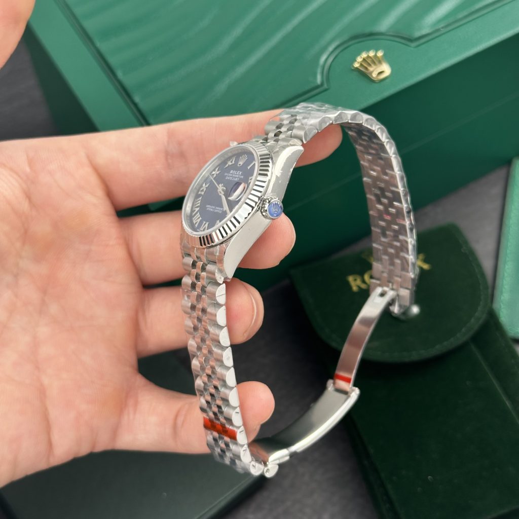 Rolex DateJust Women Blue Numeral Dial Replica Watch EW 31mm (3)