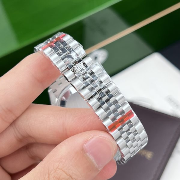 Rolex DateJust Women's Pink Dial Bezel CZ Diamonds EW Factory 31mm (3)