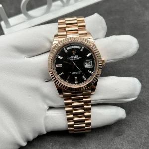 Rolex Day-Date 228235 Solid Gold 18K Diamonds Baguette Numerals 40mm (1)