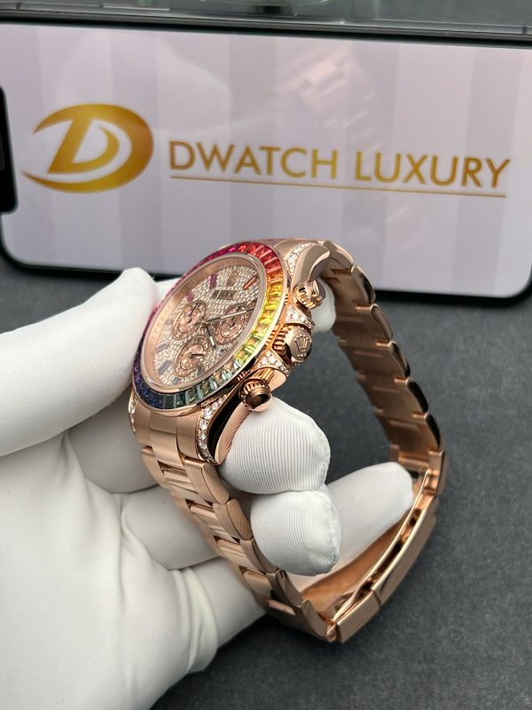 Rolex Daytona 116595RBOW 18K Solid Gold & Naturals Diamonds Gemstones 40mm (1)