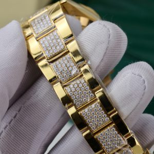 Rolex Daytona Eye Of Tiger Gold Wrapped Customs Moissanite Diamonds (13)