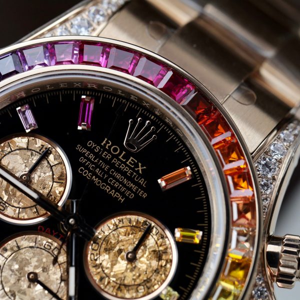 Rolex Daytona Rainbow 116595RBOW Noob Factory Best Replica (9)
