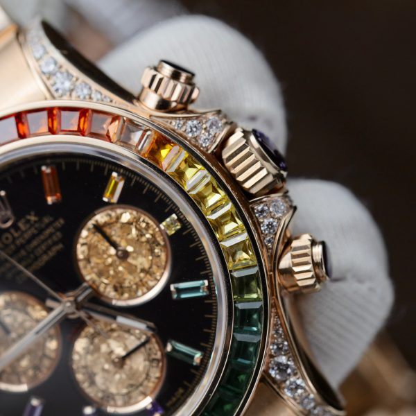 Rolex Daytona Rainbow 116595RBOW Noob Factory Best Replica (9)