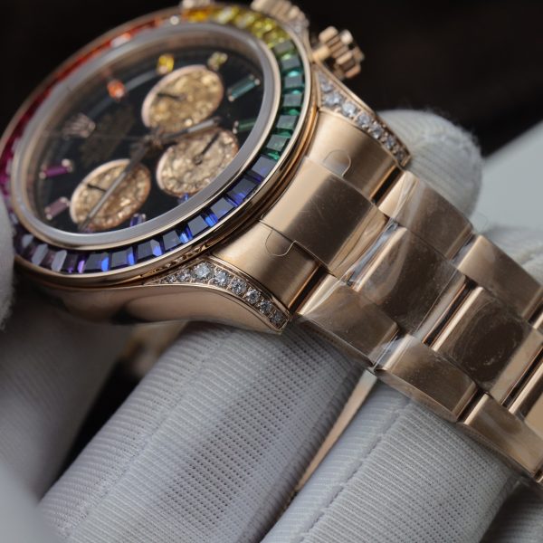 Rolex Daytona Rainbow 116595RBOW Noob Factory Best Replica (9)