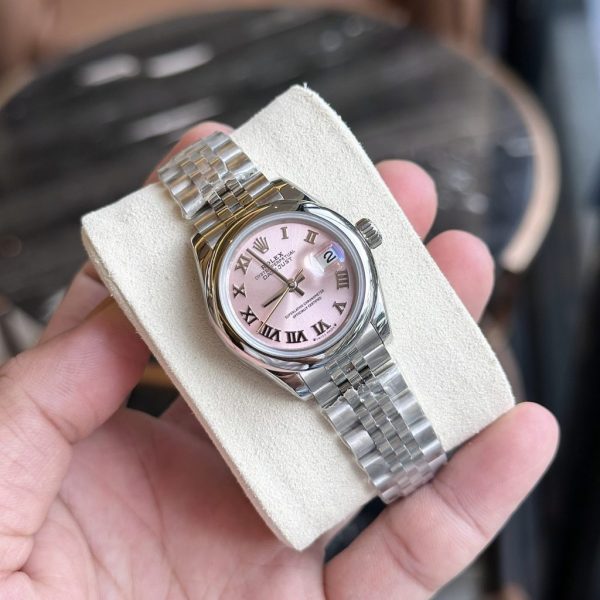Rolex Lady-DateJust 279160 Pink Dial Replica Watches 28mm (6)